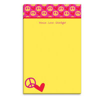 Peace & Love Pink Notepads
