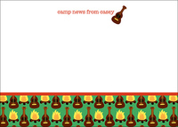 Guitar & Campfire Flat Note Cards