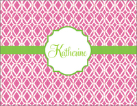 Bamboo Pink Foldover Note Cards