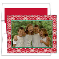 Red Wrought Iron Photo Cards