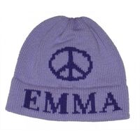 Personalized Peace Knit Hat