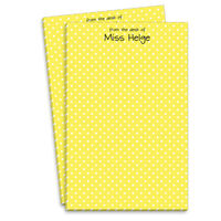 Petite Yellow Dot Notepads