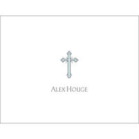 Blue Cross Folded Note Cards