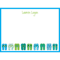 Flip Flops Flat Note Cards
