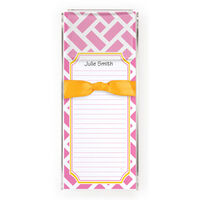 Pink Chippendale Slim Notes with Acrylic Holder