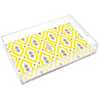 Aztec Diamond Large Lucite Tray by Jonathan Adler