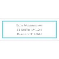 Classic Teal Return Address Labels