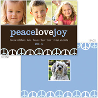 Peace Love Joy Holiday Photo Cards