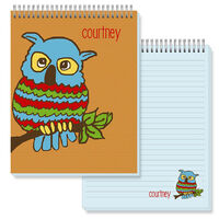 Owl Jumbo Spiral Top Notepads