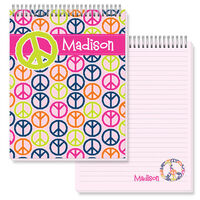 Peace Signs Jumbo Spiral Top Notepads