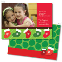 Merry Stockings Holiday Photo Cards
