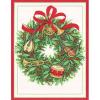 Instrument Wreath Holiday Cards