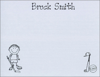 Little Sport Stick Figure Note Cards