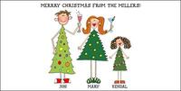 Custom Christmas Tree Family Gift Stickers