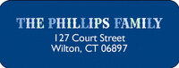 Blue Phillips Address Labels
