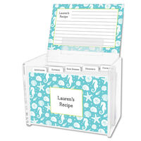Teal Jetties Recipe Box and Recipe Cards