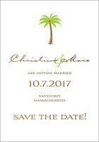 Palm Tree Petite Save the Date Announcements