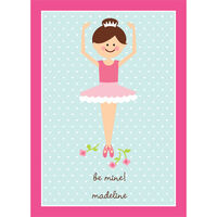 Ballerina Valentine Exchange Cards