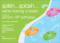 Pool Floats Party Invitations