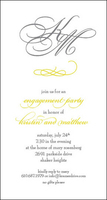 Monogram Engagement Party Invitations