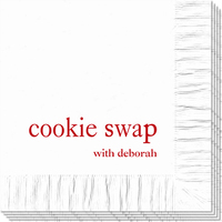 Big Word Cookie Swap Napkins