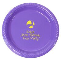 Personalized Beach Ball Plastic Plates