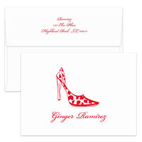 Well Heeled Stiletto Foldover Note Cards