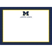University of Michigan Dotty Flat Note Cards