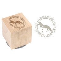 German Shepherd Wood Block Rubber Stamp