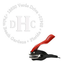 Block Monogram Circle Embosser