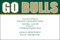 University of South Florida Go Bulls Invitations