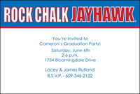 University of Kansas Rock Chalk Jayhawk Invitations