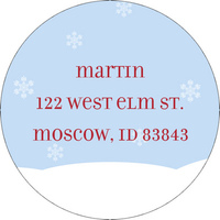 Snow Hill Round Address Labels