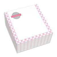 Pink Criss Cross Chunky Note Cubes