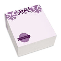 Purple Floral Chunky Note Cubes