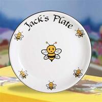 Bumble Bee 8-inch Pottery Kids Plate