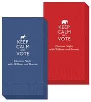 Keep Calm and Vote Guest Towels