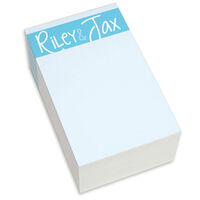 Brooke's Blossoms Whimsical Turquoise Chunky Notepads