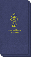 Keep Calm and Sail On Guest Towels