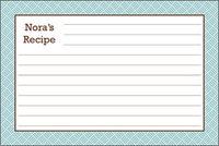 Basketweave Slate Recipe Cards