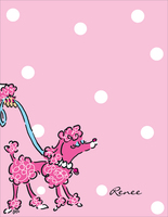 Fifi Poodle Flat Note Cards