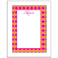 Orange and Pink Dry Erase Magnetic Board