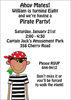 The Pirate Birthday Invitations