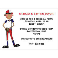 The Baseball Boy Birthday Invitations