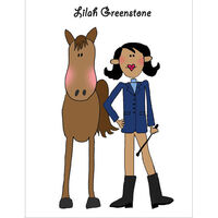 The Horse Rider Foldover Note Cards