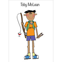 The Camp Boy Foldover Note Cards