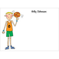 The Basketball Boy Flat Note Cards