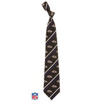 Baltimore Ravens Cambridge Striped Silk Necktie