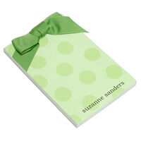 Green Dot Bow Notepads
