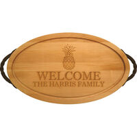 Maple 24 inch Oval Personalized Cutting Board